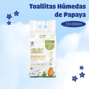 3 Paquetes de Toallitas húmedas de Papaya