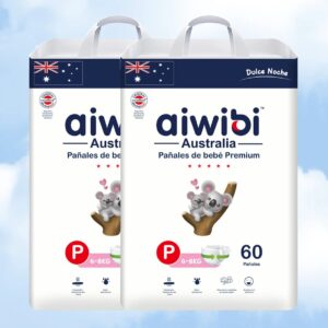 2 Paquetes de Pañales Premium para Bebé (Dulce Noche)