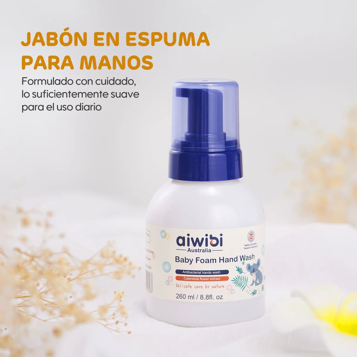 Jabón de Manos en Espuma Antibacterial 260 ml - Imagen 2