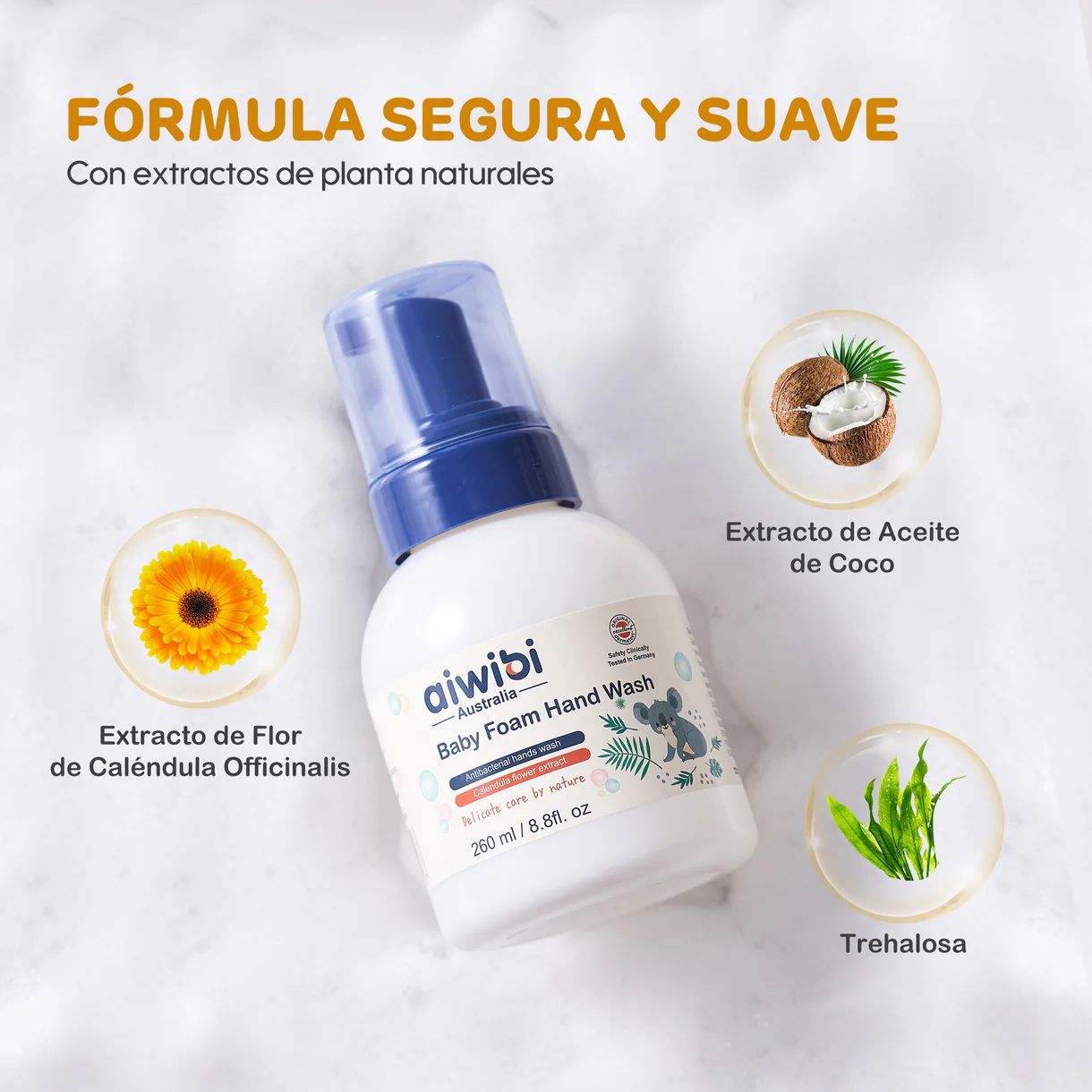 Jabón de Manos en Espuma Antibacterial 260 ml - Imagen 3