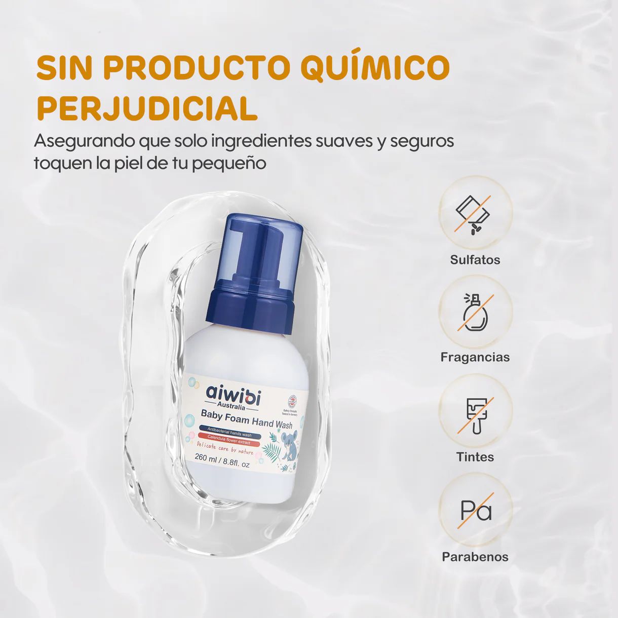 Jabón de Manos en Espuma Antibacterial 260 ml - Imagen 5